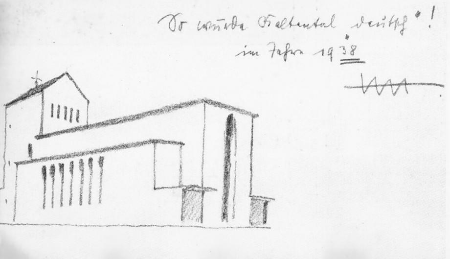 So wurde Kaltental "deutsch" !   im Jahr 1938 (Initialen) Hans Herkommer