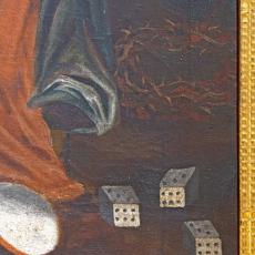 Bild-Detail : Die Würfel, mit welchen um Jesu Kleider gespielt wurde (Joh 19, 23)