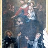 Rosenkranzübergabe an die Hll. Dominikus und Katharina von Siena