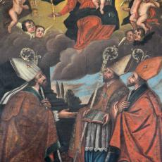 Altarblatt: Maria mit Lucius, Martin, Nikolaus © Iso Tuor
